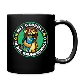Scolarisation lion lion - Mug uni - noir - Droite