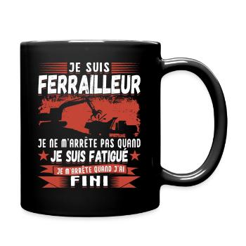 Ferrailleur Humour Ferraille - Mug uni - noir - Droite