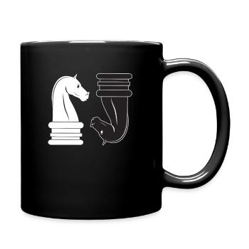 Chess Chess Player Chess Piece Board Game - Full Colour Mug - black - Right