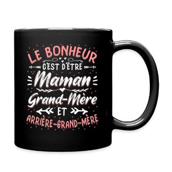 Arrière-Grand-Mère - Mug uni - noir - Droite