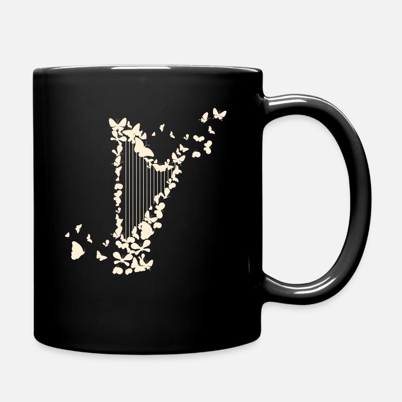 Harpe et harpe harpe harpistes - Mug uni - noir