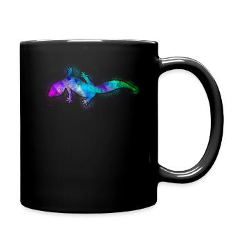Leopard Gecko Watercolor - Mug uni - noir - Droite