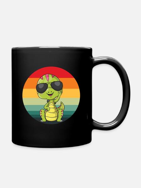 Baby T-Rex - Tasse einfarbig - Schwarz