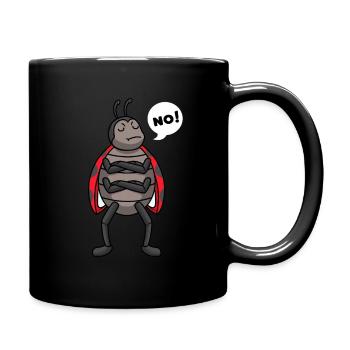 Sturer Marienkäfer Marienkäferflügel Maikäfer - Tasse einfarbig - Schwarz - Rechts