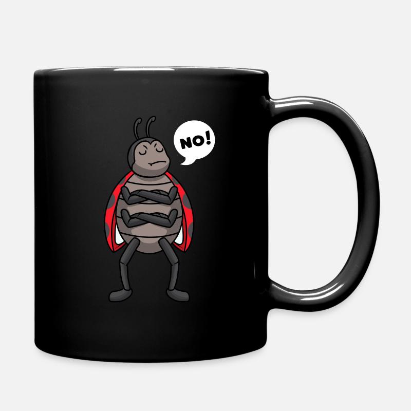 Sturer Marienkäfer Marienkäferflügel Maikäfer - Tasse einfarbig - Schwarz