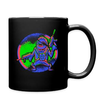 Laser Tag Squad Laser Tag Sloth - Full Colour Mug - black - Right