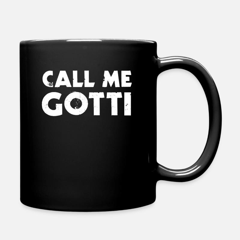 Nenn mich Gotti - Tasse einfarbig - Schwarz