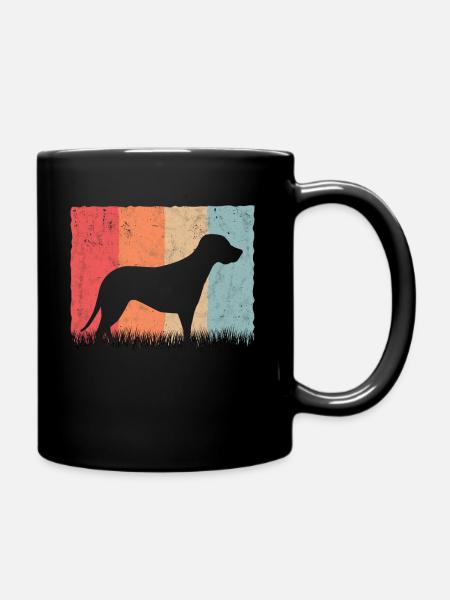 Brandlbracke Retro Bracke Hund Jagdhund - Tasse einfarbig - Schwarz