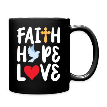 Vêtements religieux chrétiens de foi mignonne - Mug uni - noir - Droite