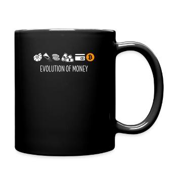 Evolution Development Of Money Cryptocurrency - Tasse einfarbig - Schwarz - Rechts