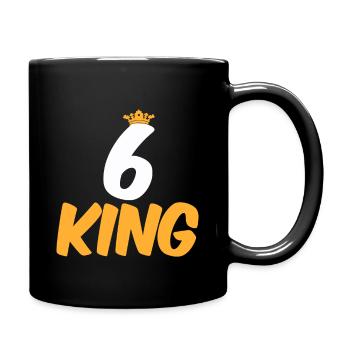 6th birthday 6 year old children 6 years - Full Colour Mug - black - Right