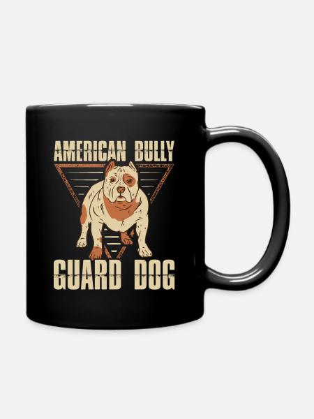 American Bully chien propriétaire de chien cadeau - Mug uni - noir