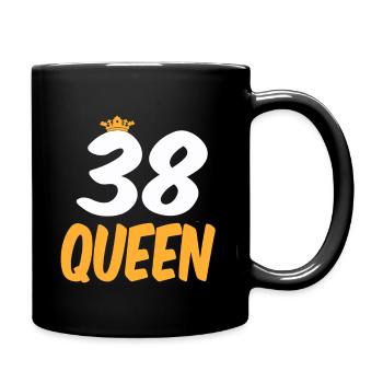 38. Geburtstag 38 Jährige 38 Jahre - Tasse einfarbig - Schwarz - Rechts