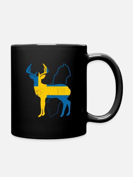 Schweden - Tasse einfarbig - Schwarz
