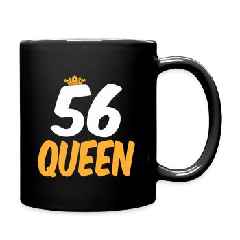 56. Geburtstag 56 Jährige 56 Jahre - Tasse einfarbig - Schwarz - Rechts