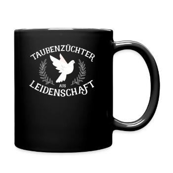 Taubenzüchter aus Leidenschaft - Taubenzüchter - T - Tasse einfarbig - Schwarz - Rechts