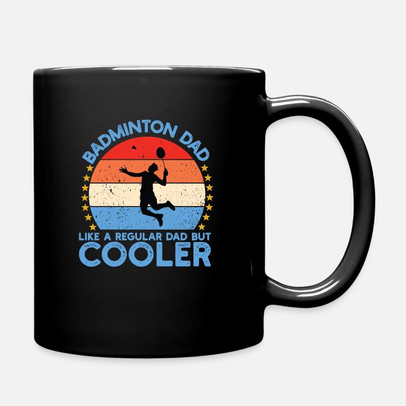 Badminton Dad Federball - Tasse einfarbig - Schwarz