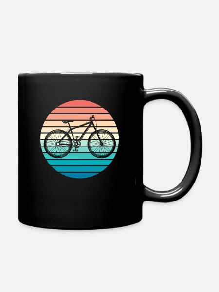 Cycling Mountain Biking Mountain Biking - Full Colour Mug - black