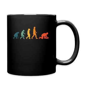 Fliesenleger Evolution Retro Mosaikleger - Tasse einfarbig - Schwarz - Rechts