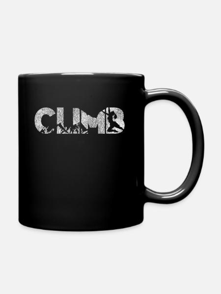 Climb Girl - Tasse einfarbig - Schwarz