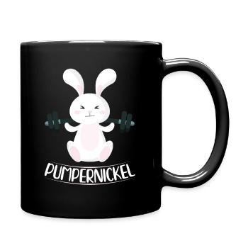 Pumpernickel Lapin Lapin Fitness Lève-croisé - Mug uni - noir - Droite