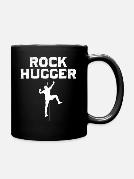 Rock Climbing Climber Rock Hugger - Tasse einfarbig - Schwarz