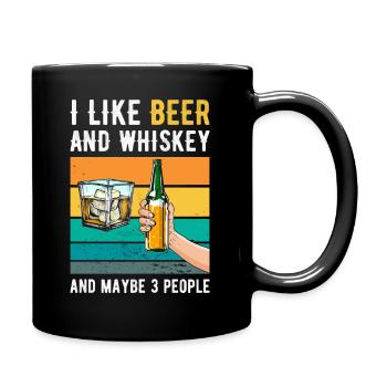 whiskey - Full Colour Mug - black - Right