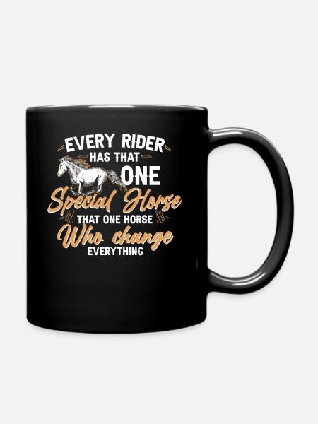 Das Eine Pferd, Das Sich Verändert - Wild Horse - Tasse einfarbig - Schwarz