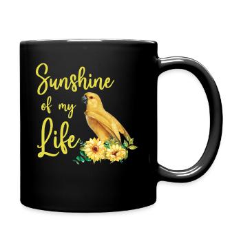 Sunshine Of My Life - Perroquet d’or drôle - Mug uni - noir - Droite