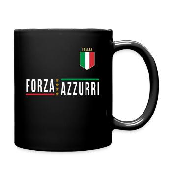 Italien Jersey FORZA AZZURI 2021 - Tasse einfarbig - Schwarz - Rechts