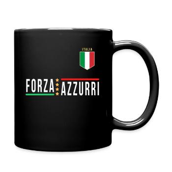 Italien Jersey FORZA AZZURI 2021 - Tasse einfarbig - Schwarz - Rechts