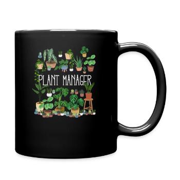 Plant Manager - Tasse einfarbig - Schwarz - Rechts