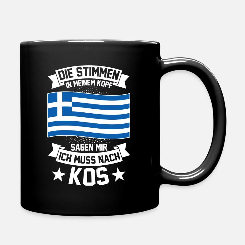 Kos Griechenland Griechen - Tasse einfarbig - Schwarz