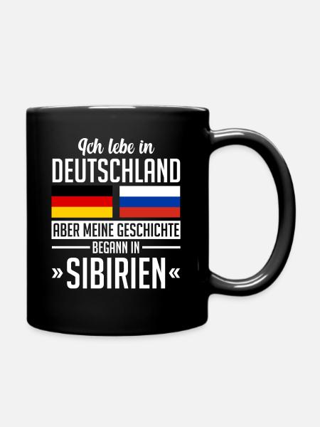 Sibire Deutschland Sibirien Sibirisches - Tasse einfarbig - Schwarz