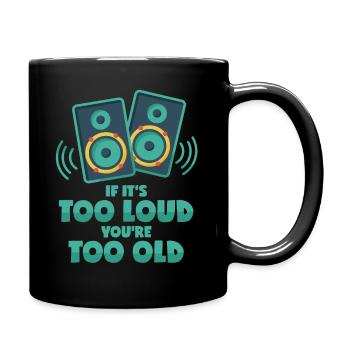 Musique forte pour les jeunes mélomanes au club - Mug uni - noir - Droite