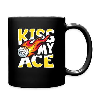 Volleyball Training Motif Volleyball Team - Full Colour Mug - black - Right