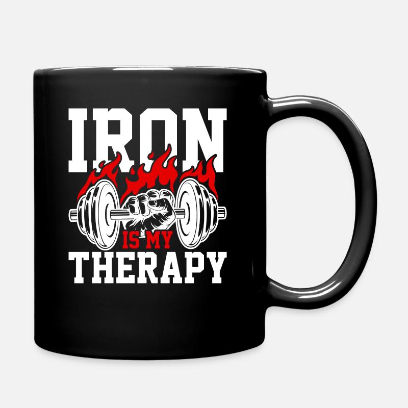 Fitness Bodybuilding Training Workout Gym Geschenk - Tasse einfarbig - Schwarz