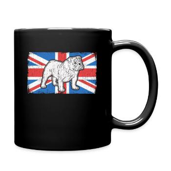 English Bulldog Dog English Bulldog Gift - Full Colour Mug - black - Right