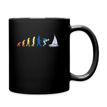 Sailing Sailboat Evolution - Mug uni - noir - Droite