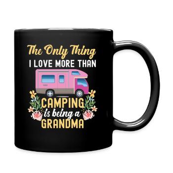 Camping Being A Grandma Motorhome - Tasse einfarbig - Schwarz - Rechts