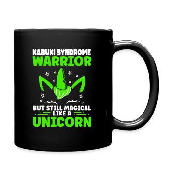 Kabuki Syndrome Awareness Green Magical Unicorn - Tasse einfarbig - Schwarz - Rechts