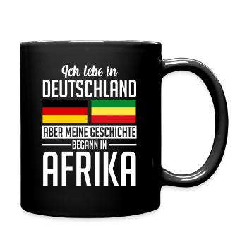 Deutschland Afrikaner Afrikanisch Afrika - Tasse einfarbig - Schwarz - Rechts
