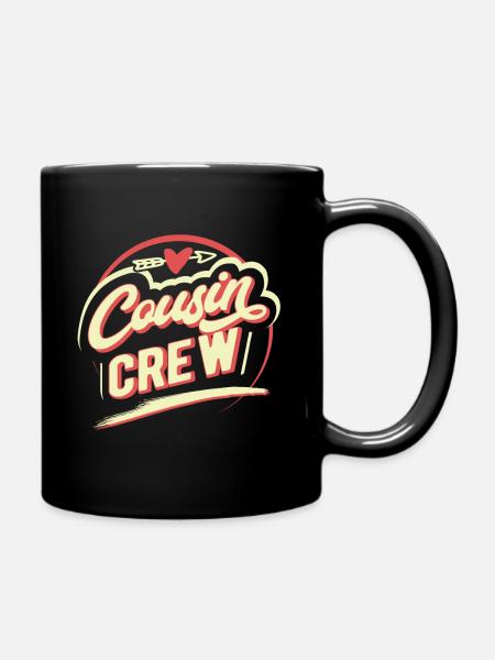 Cousin Crew Kusine - Tasse einfarbig - Schwarz