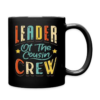 Anführer Cousin Crew Kusine - Tasse einfarbig - Schwarz - Rechts