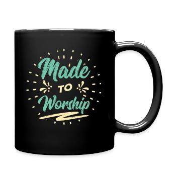 Christen Jesus Gott Religion Liebe Kreuz Geschenk - Tasse einfarbig - Schwarz - Rechts