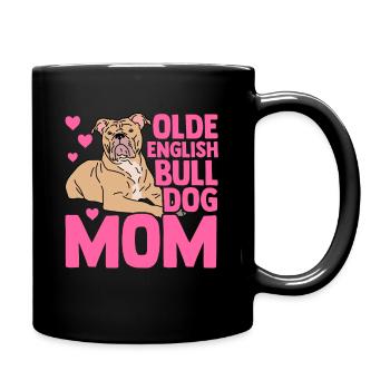 Olde English Bulldog mom cadeau propriétaire de chien - Mug uni - noir - Droite