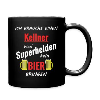 Cooler Spruch - Tasse einfarbig - Schwarz - Rechts