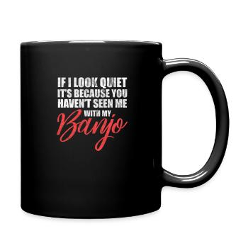 Banjo - Tasse einfarbig - Schwarz - Rechts