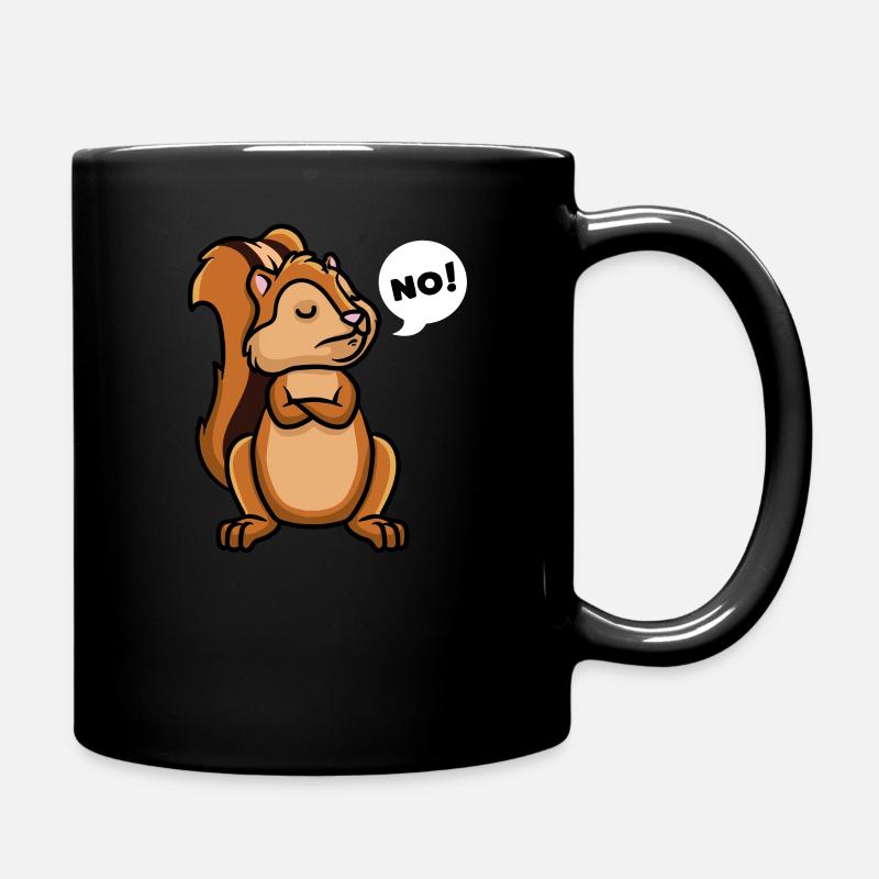 Streifenhörnchen Backenhörnchen - Tasse einfarbig - Schwarz