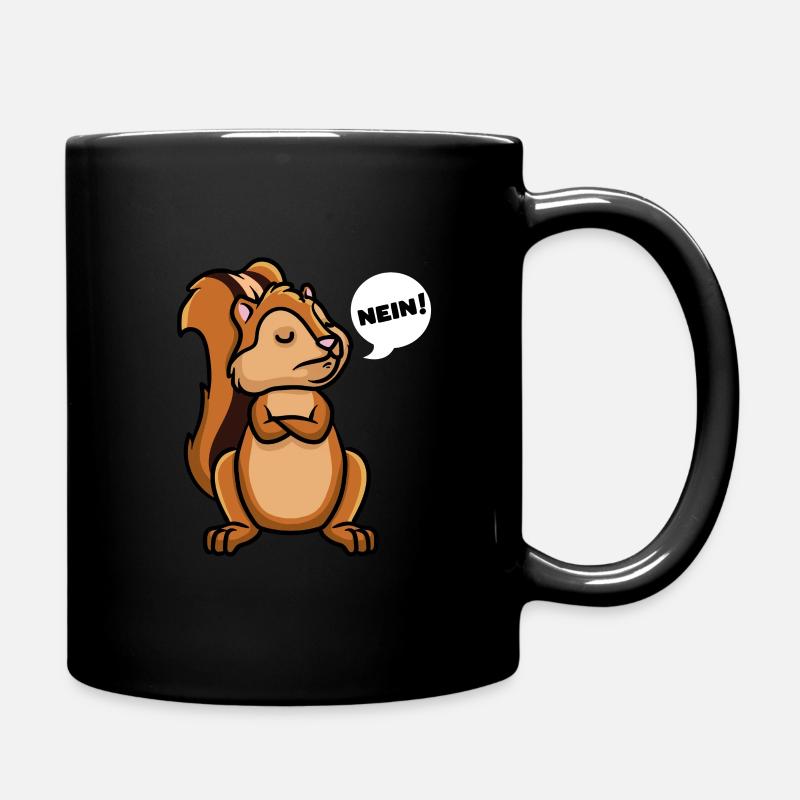 Streifenhörnchen Backenhörnchen - Tasse einfarbig - Schwarz